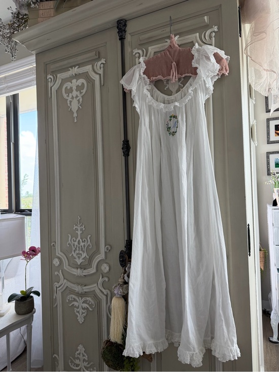 Doen Other - DOÉN “Heirloom Monogram” Nightgown, White, Embroidery Monogram, “M” Size L